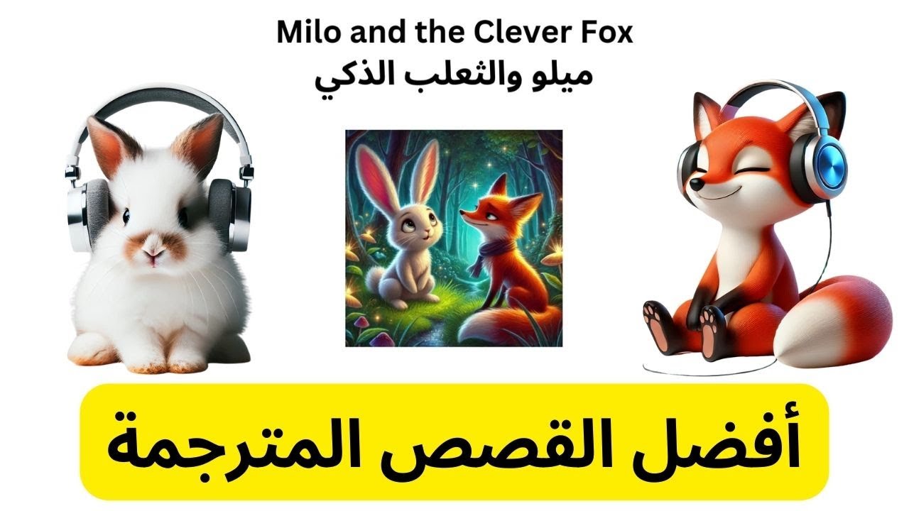 تحسين لغتك الإنجليزية (ميلو والثعلب الذكي) | مهارات الاستماع باللغة الإنجليزية - قصص انجليزية مترجمة