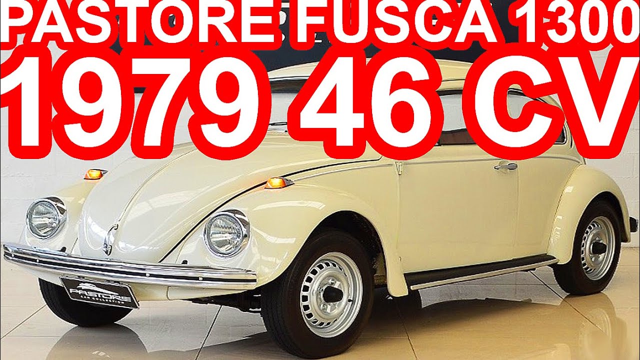 PASTORE Volkswagen Fusca 1300 1979 Branco MT4 RWD 46 cv 9,1 mkgf 120 kmh #Fusca