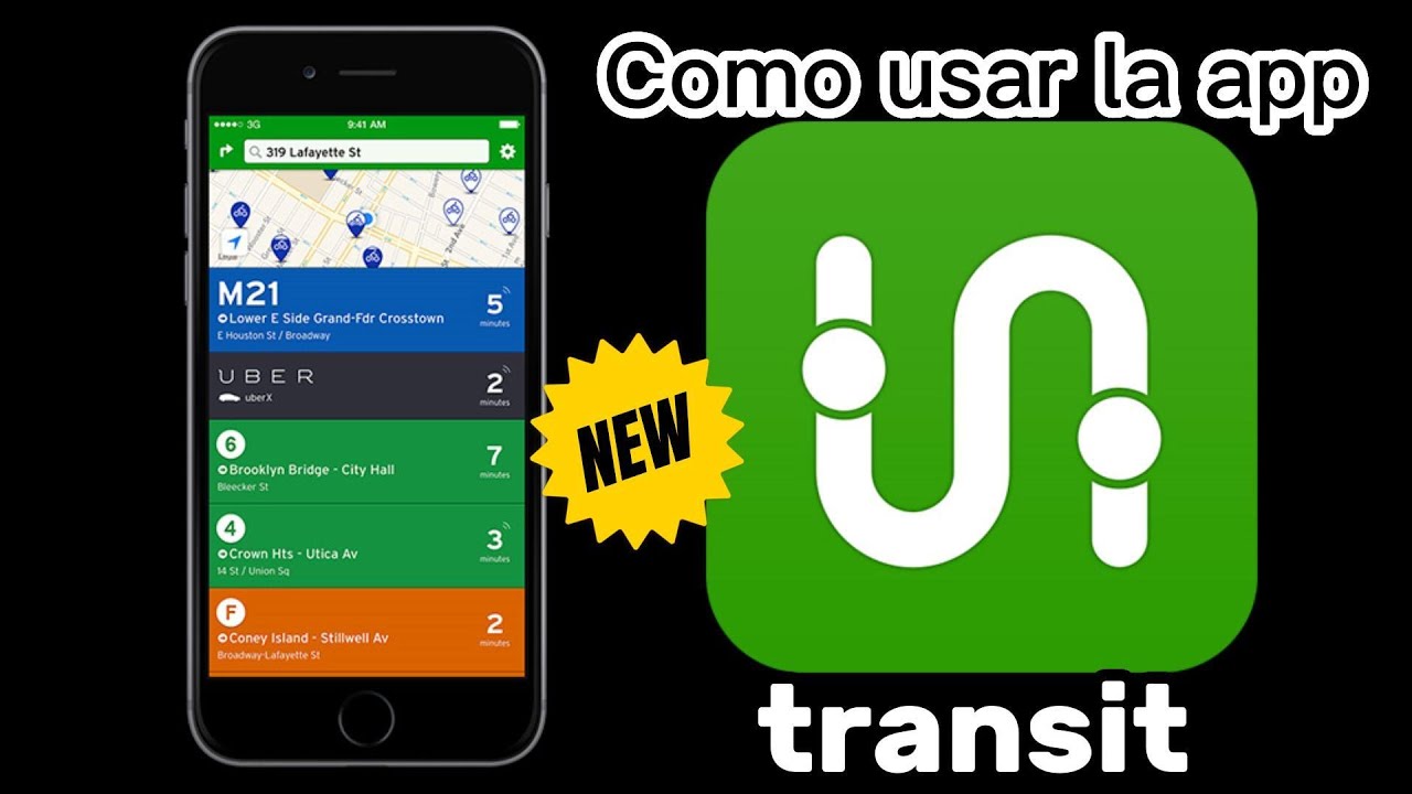 Como usar la app transit para moverse en bus