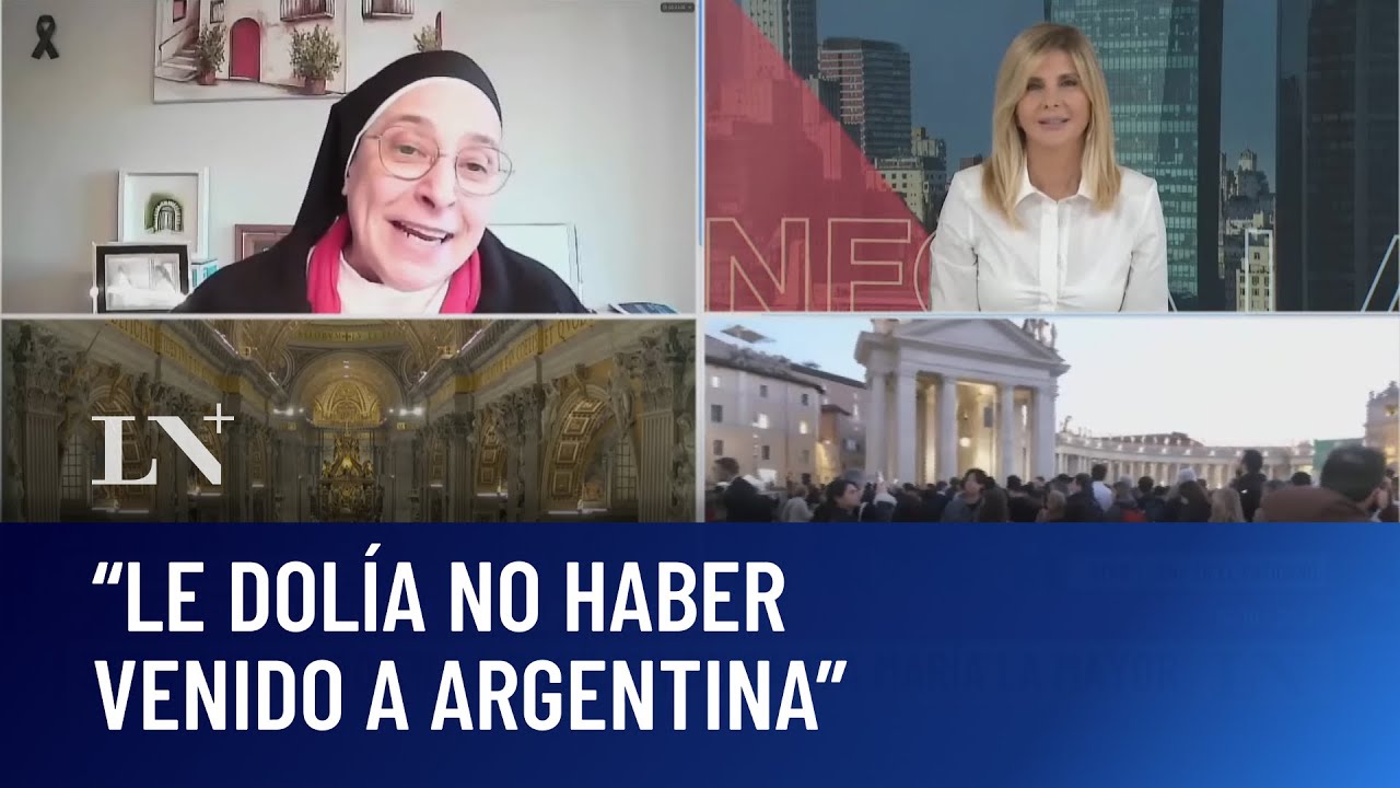 El adiós al Papa argentino; mano a mano con Sor Lucía Caram, amiga de Francisco