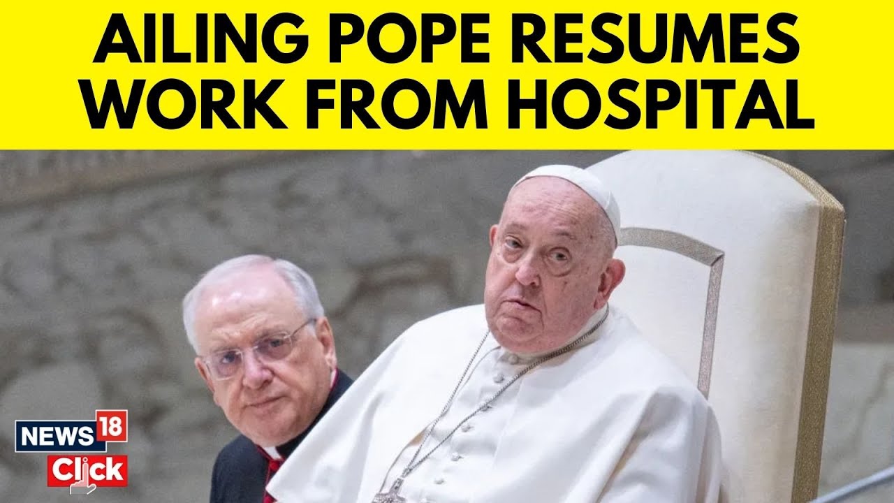 Pope Francis Health News | Ailing Pope Francis Holds Vatican Work Meeting In Hospital | N18G