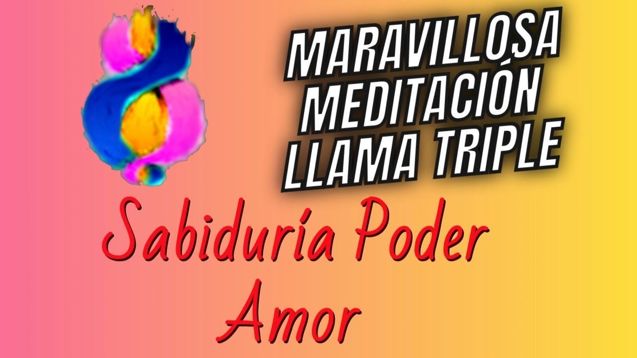 POTENTE MEDITACION con la LLAMA TRIPLE (abre tu corazon a DIOS)❣️