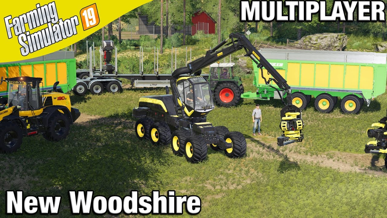 NEW WOODSHIRE Daggerwin Multiplayer - FS19 Timelapse Farming Simulator 19