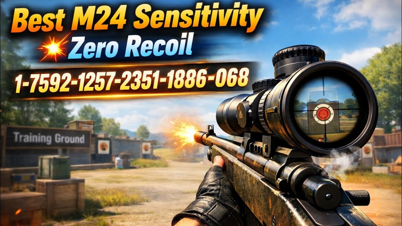 Master the M24 in the training ground 🎯 Zero recoil, pure precision! 🥶