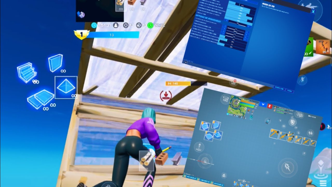 Cold war🥶 Solo build + best Fornite mobile settings ans HUD /Ipad 8 génération