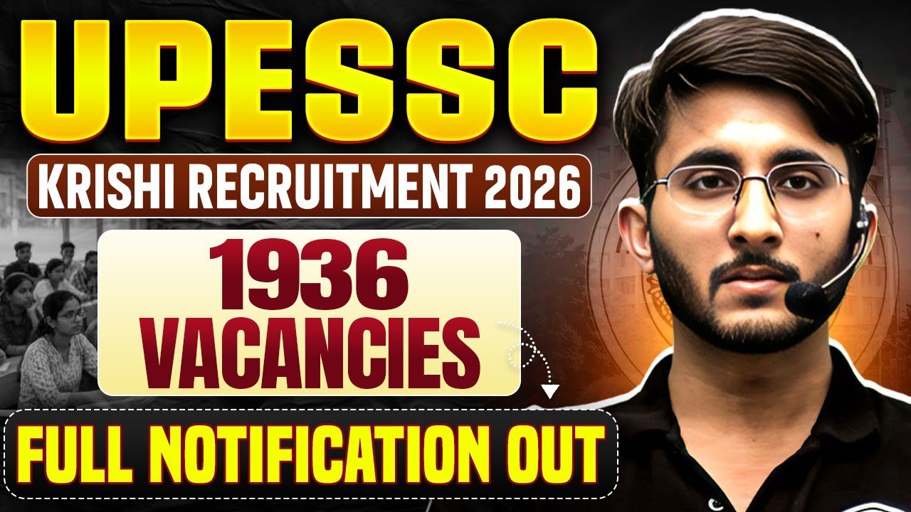 UPESSC 1936 Vacancy 2026 🔥 | Assistant Professor Recruitment 2026 | Full Notification Out 