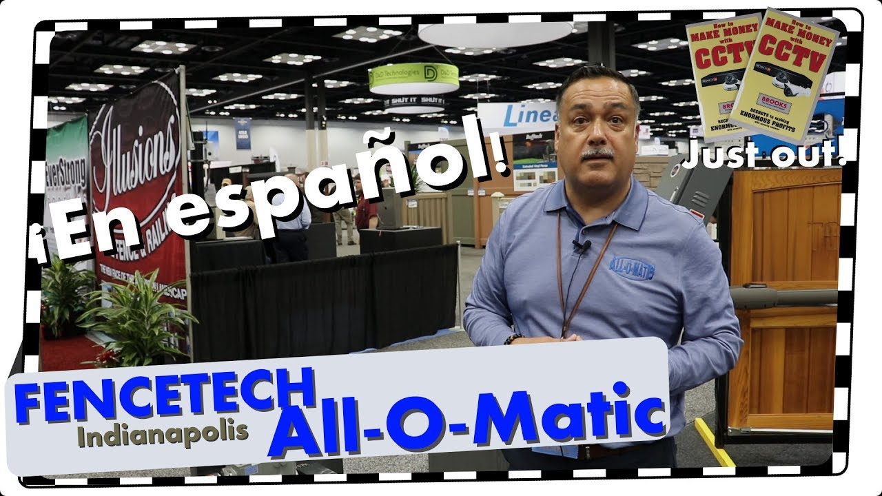 FENCETECH 19 &iexcl;En espa&ntilde;ol! Luis Gutierrez All-O-Matic SL-175 DC Slide Gate Opener ACF 036