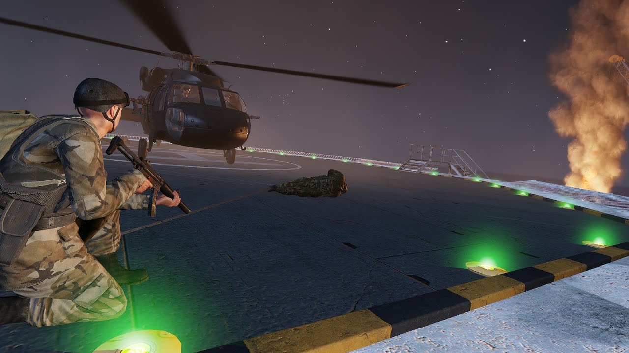 ArmA 3: Delta Force Remake - Oil Drilling Platform (Singleplayer Mission)