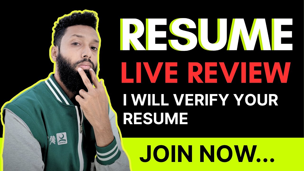 LIVE Resume Review | Is Your Resume Correct? Send It Now