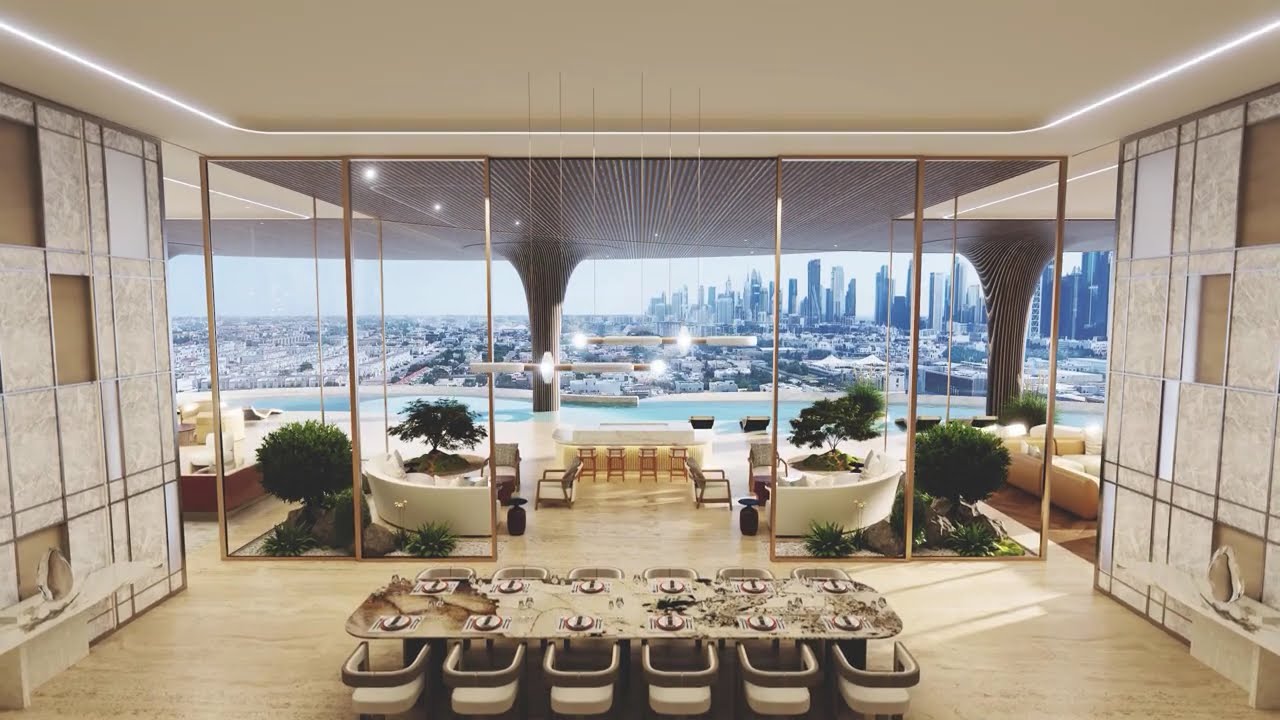 The $45 Million Sky Palace  Dubai’s Most Expensive Waterfront Penthouse