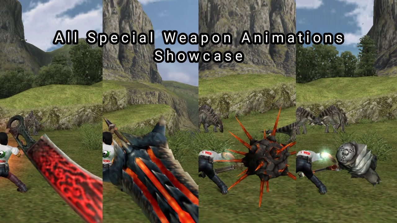 tried all special weapon animations in monster hunter freedom unite [fix video]