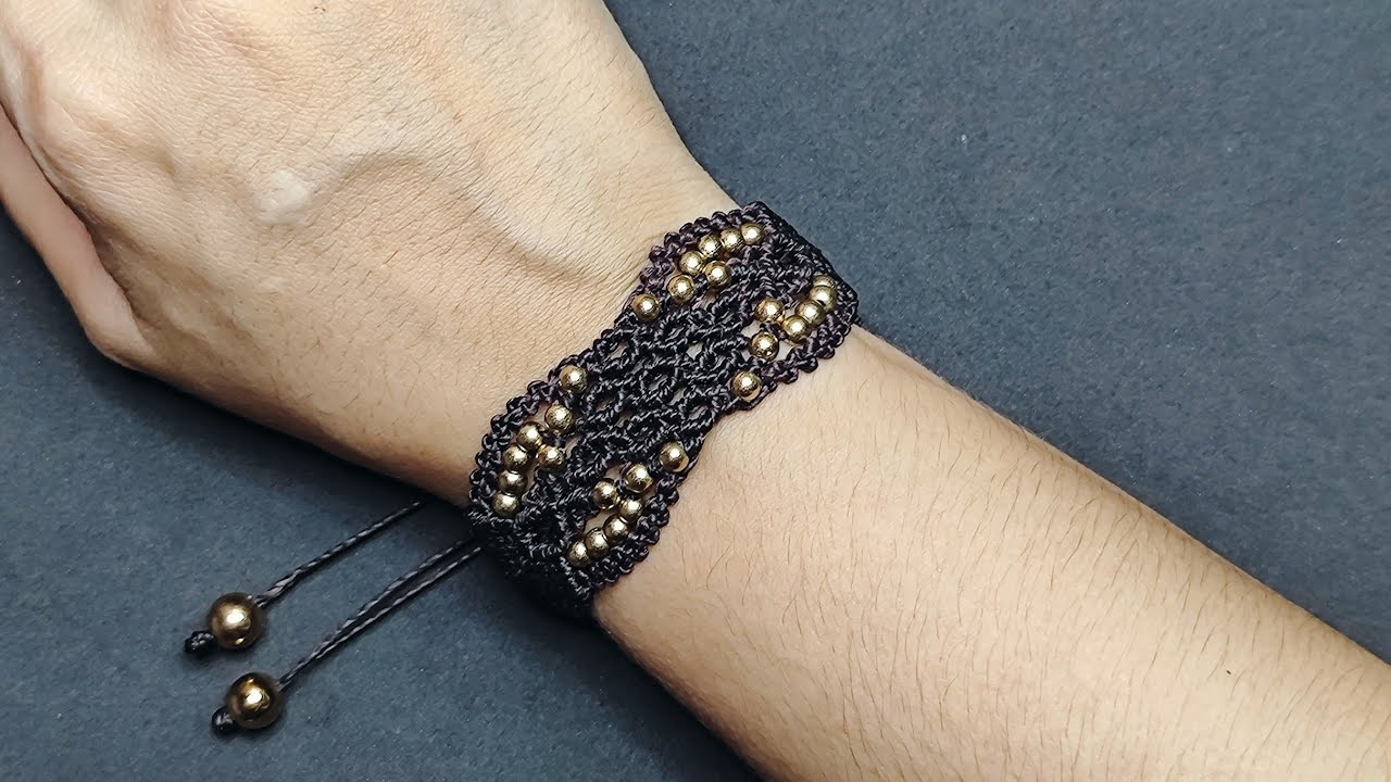 Pulseira Macrame Estilo Boho Passo a Passo/Macrame Bracelet Tutorial ✨🖐️☺️