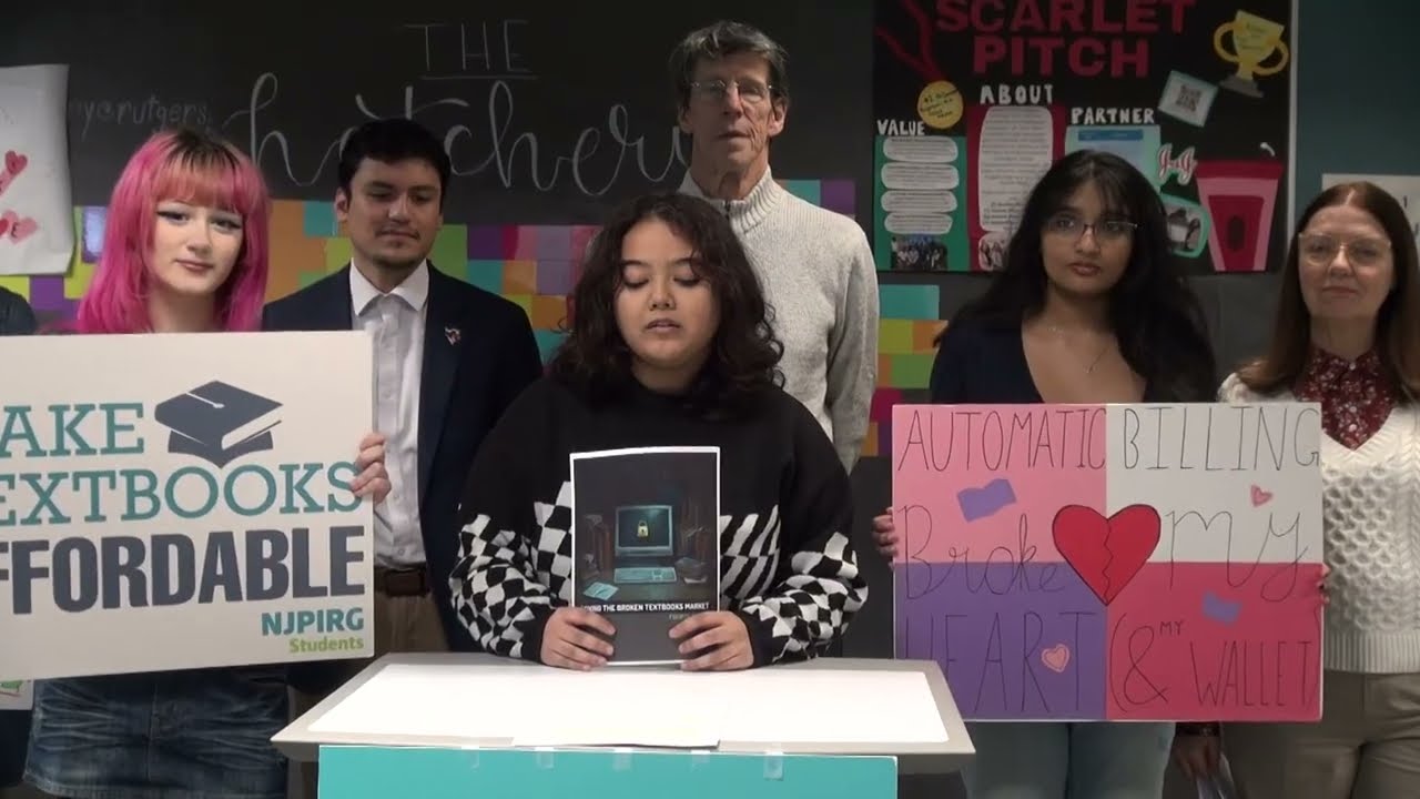 NJPIRG Press Conference on Textbook Affordability at Rutgers - 2/10/2026