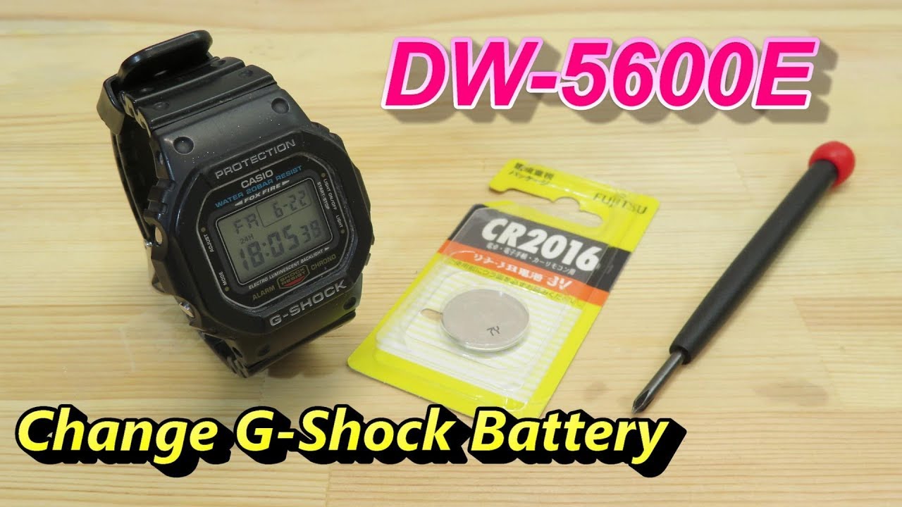 How to Replace CASIO G-Shock Battery DW-5600E
