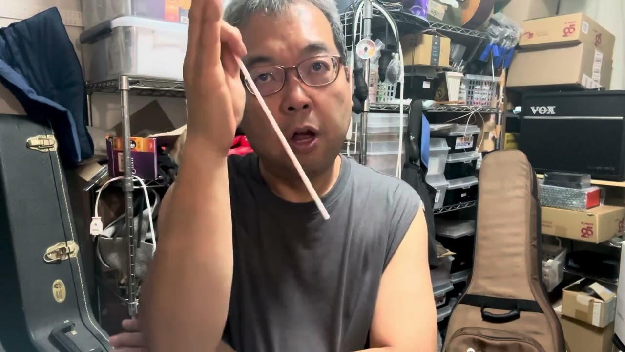 ギターネックアイロン考　落語 de FG