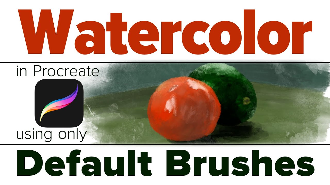 Free Watercolor Brushes: Using Procreate's Default Set
