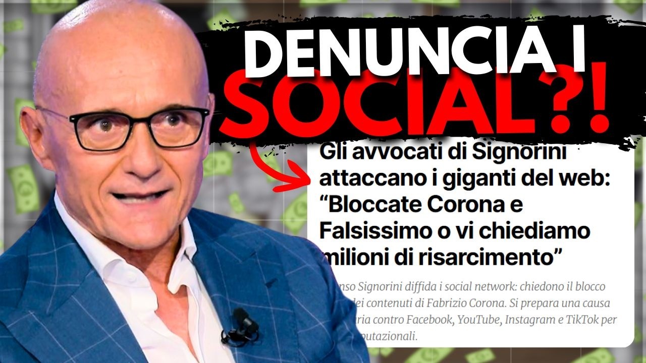 ALFONSO SIGNORINI: Denuncia YOUTUBE, INSTAGRAM e TIKTOK