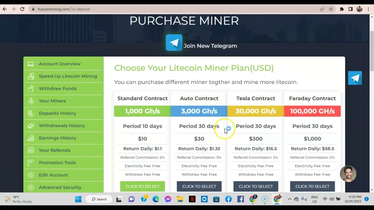 Withdraw from Litecoin Auto Mining