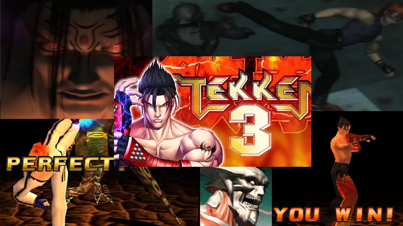 Tekken 3 All Default characters 30:21 Easy 1 round