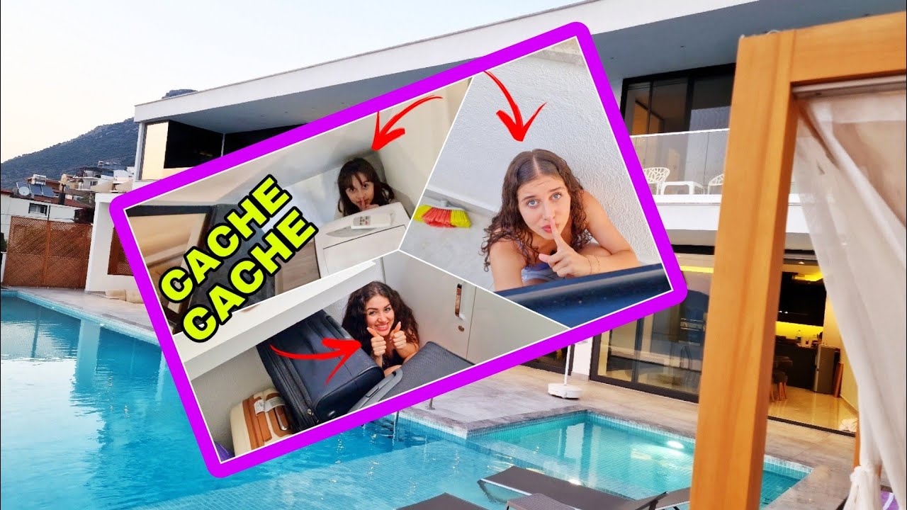 CACHE CACHE GÉANT DANS NOTRE VILLA #sistersalipour #vlog #cachecache