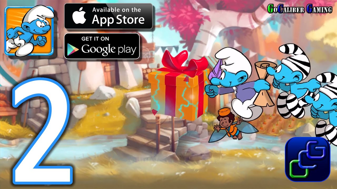 The SMURFS Epic Run Android iOS Walkthrough - Part 2 - Stage 8-12