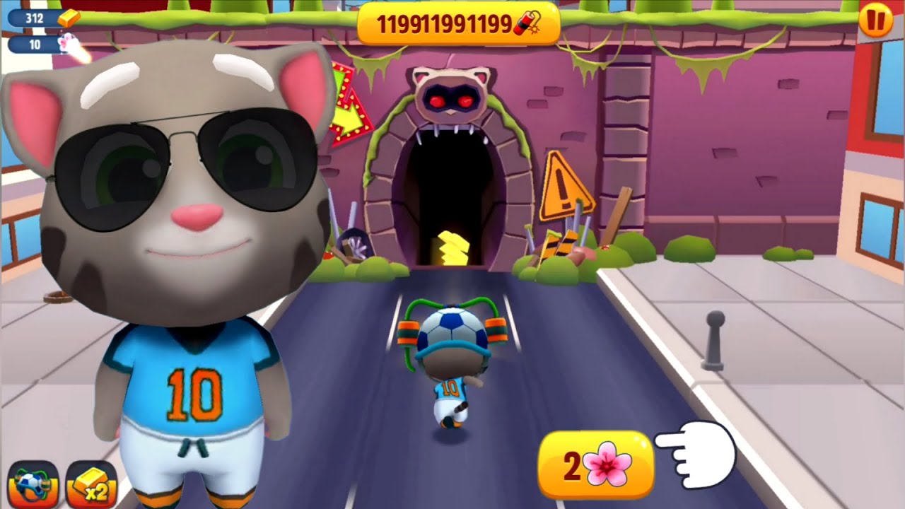 Talking Tom Gold Run - Random Unlock - Discover Football Tom Player at the Flower Event