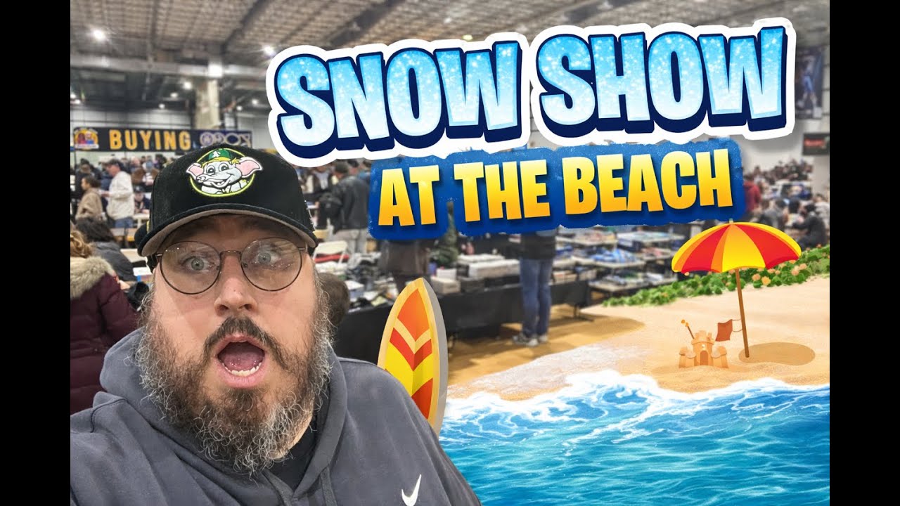 We Went to a Card Show in the SNOW… and It forgot to Snow ❄️🤦‍♂️