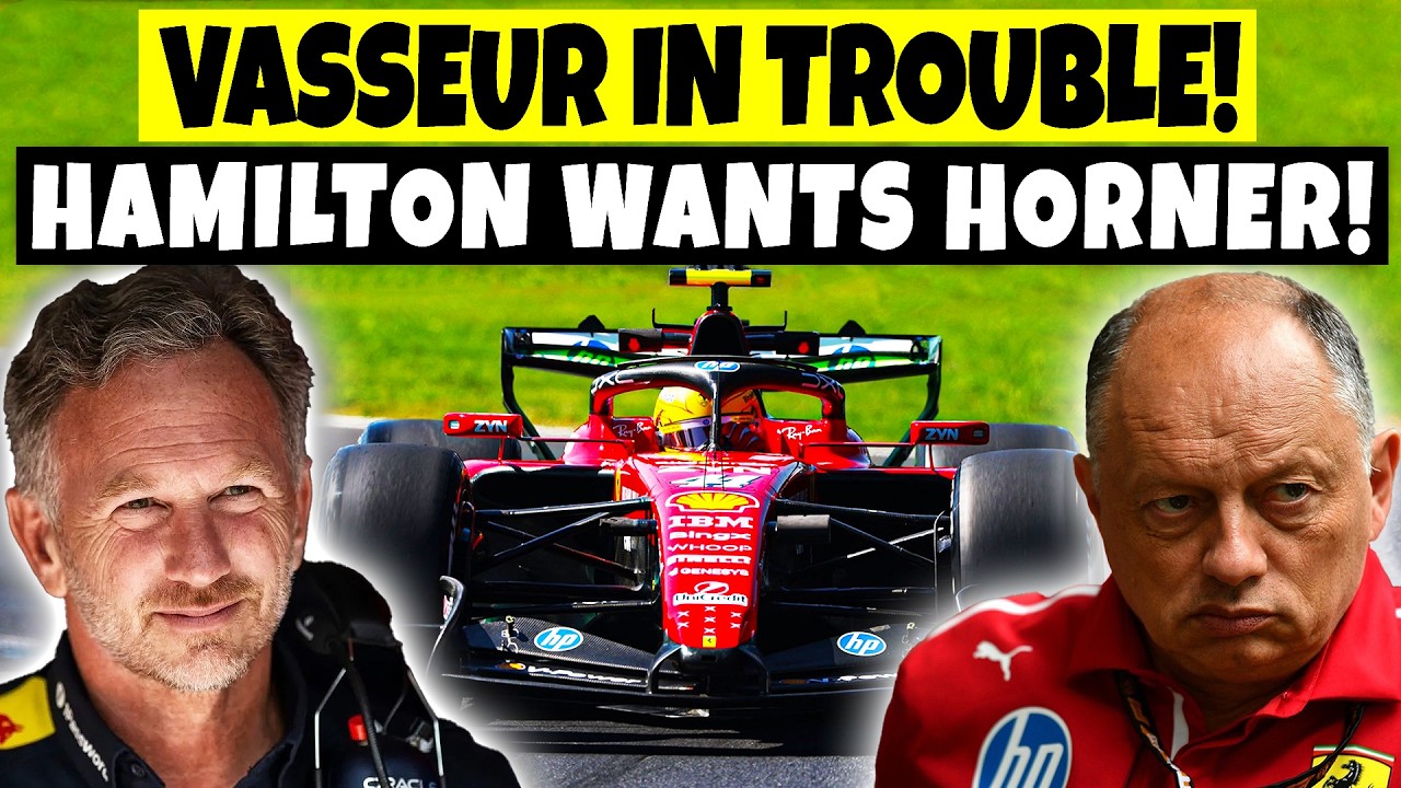 BREAKING: Hamilton DEMANDS Vasseur be FIRED! HORNER READY to JOIN: Ferrari in TOTAL CHAOS!