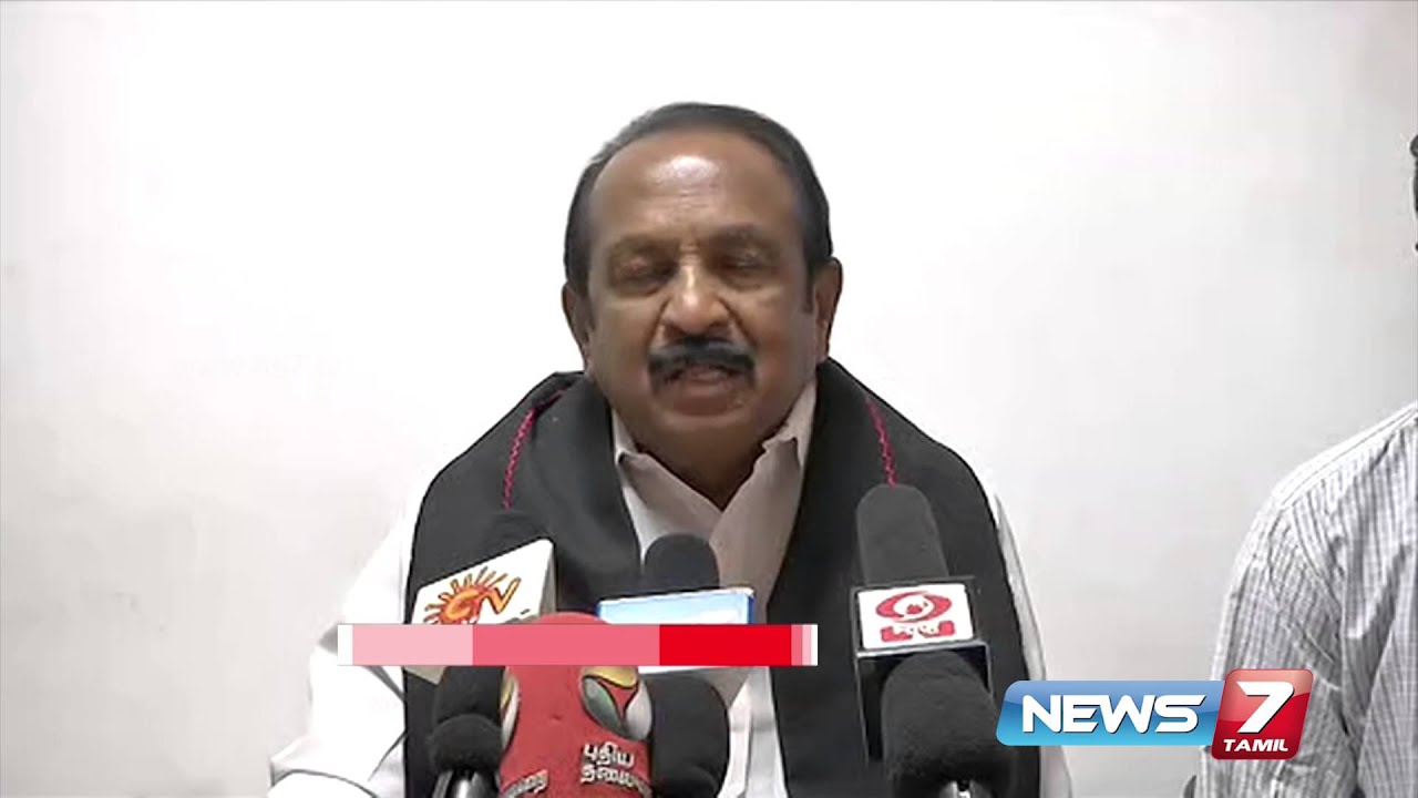 Vaiko hits out at DMK and AIADMK over paper Ads fight | News7 Tamil