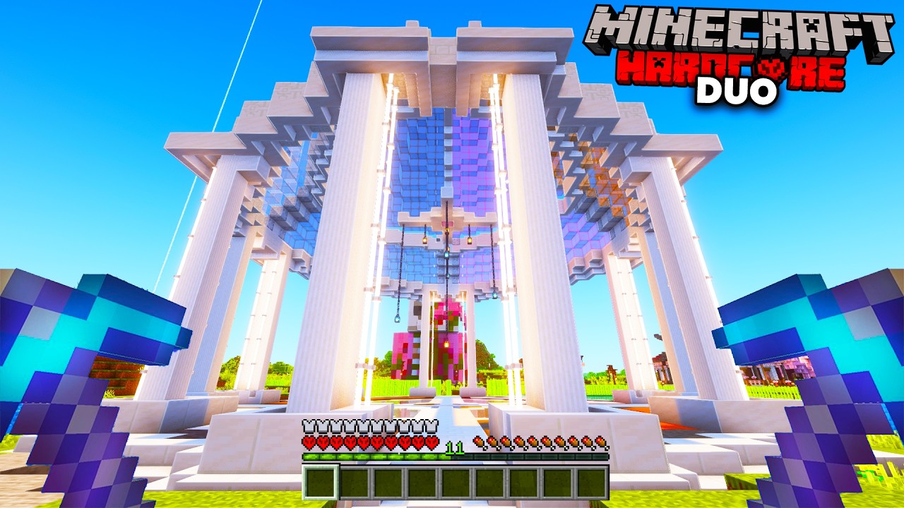 Przetrwałem 100H budując CENTRUM ŚWIATA! w Duo Minecraft Hardcore