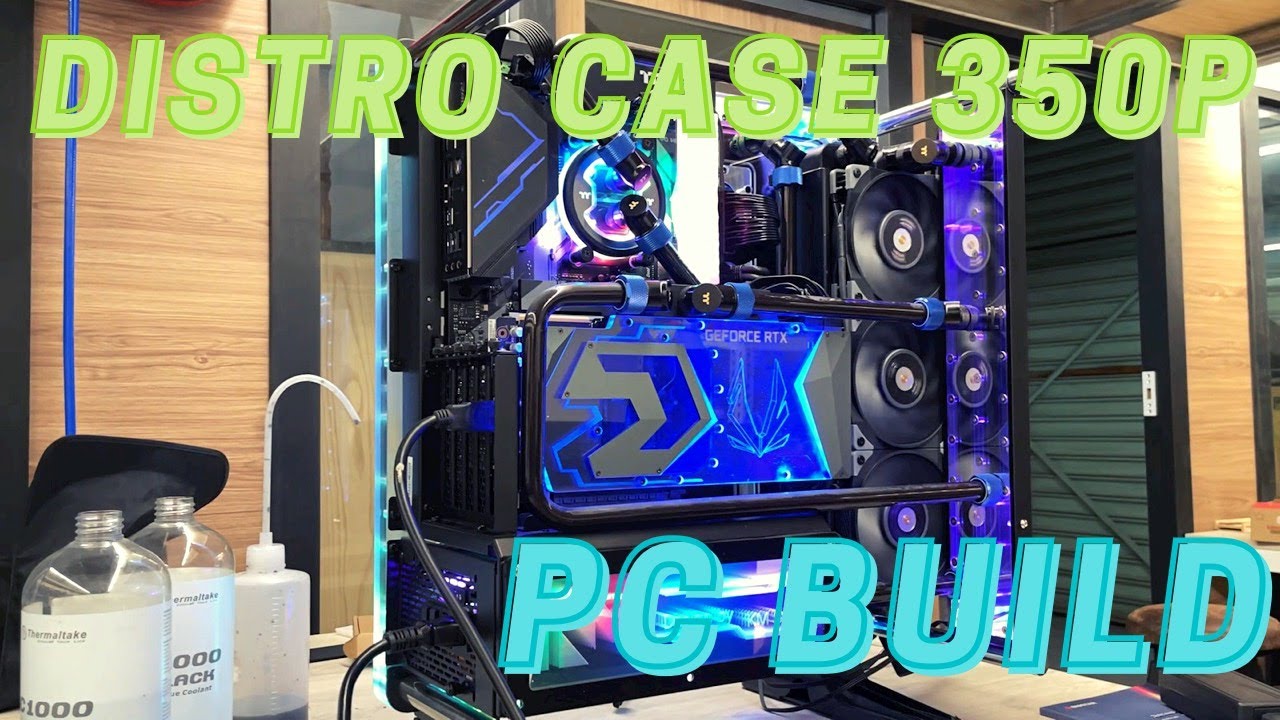 Water Cooled Gaming PC Build | Distrocase 350P