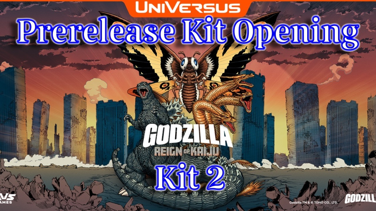 UniVersus: Godzilla: Reign of Kaiju Prerelease Kit Opening Kit 2!! #universus   #godzilla