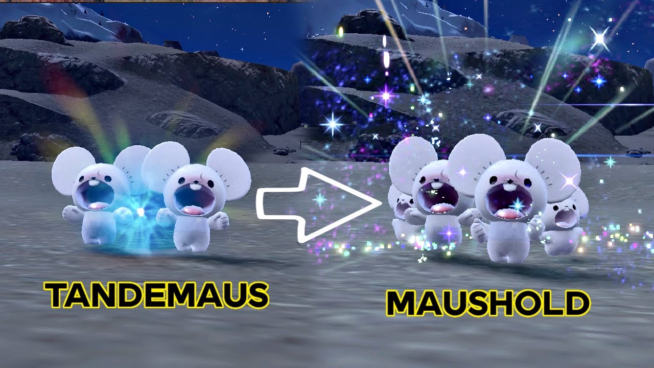 Tandemaus evolves to Maushold // Pokemon Evolution