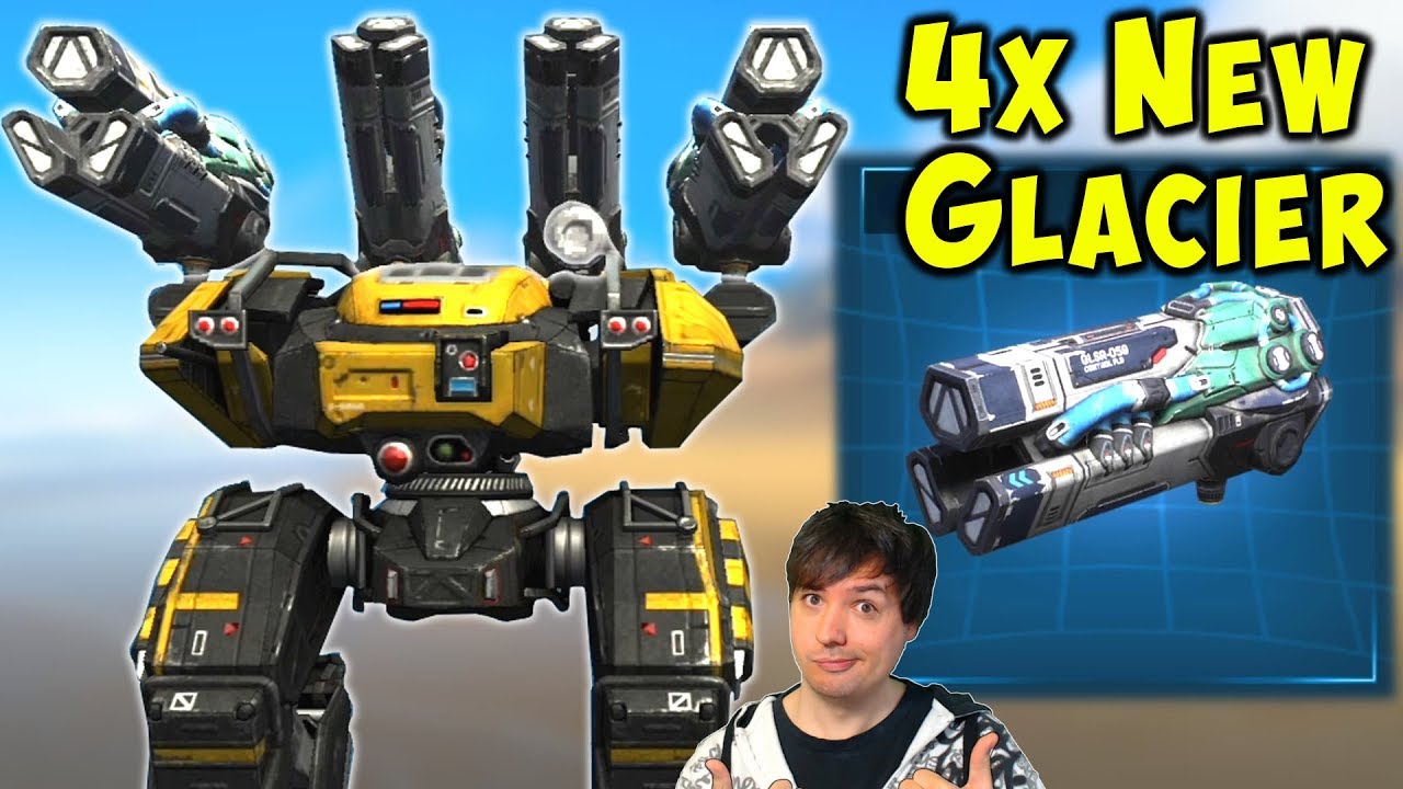 New Heavy GLACIER BEHEMOTH - War Robots Test Server Gameplay WR