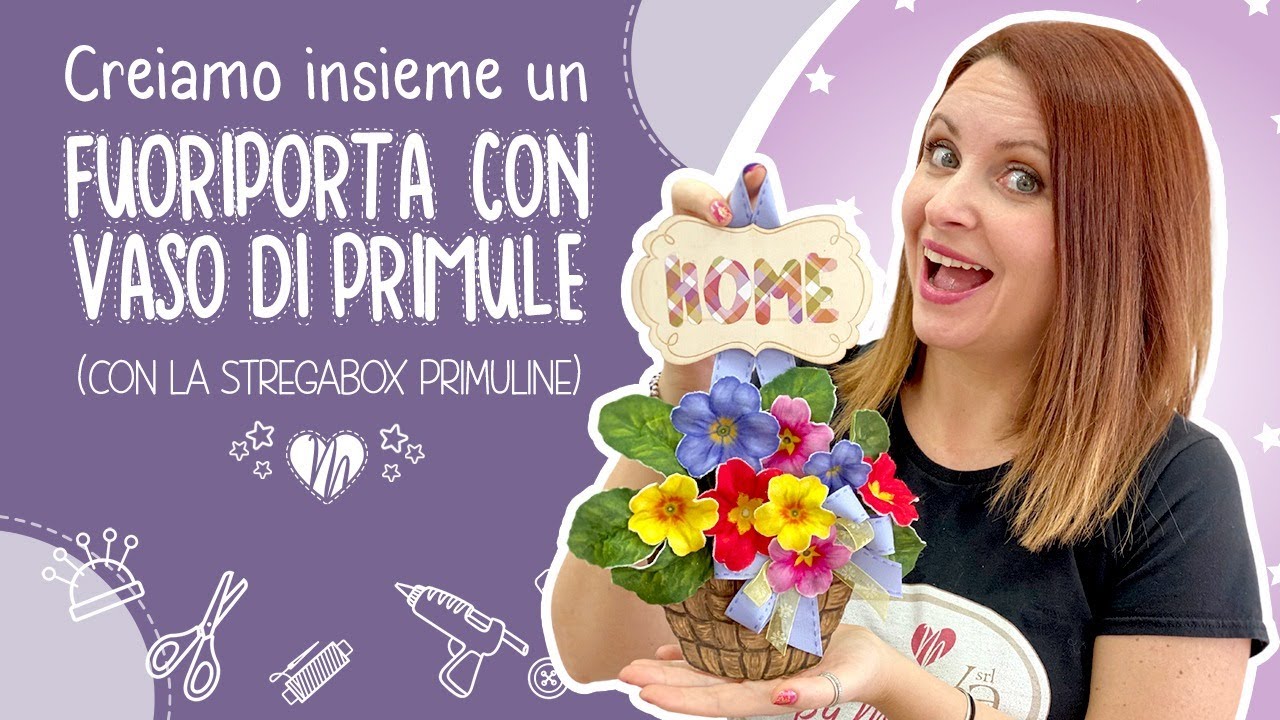 Come realizzare una fuori porta con primule in pannolenci Morbidoso - 67ExtraLIVE