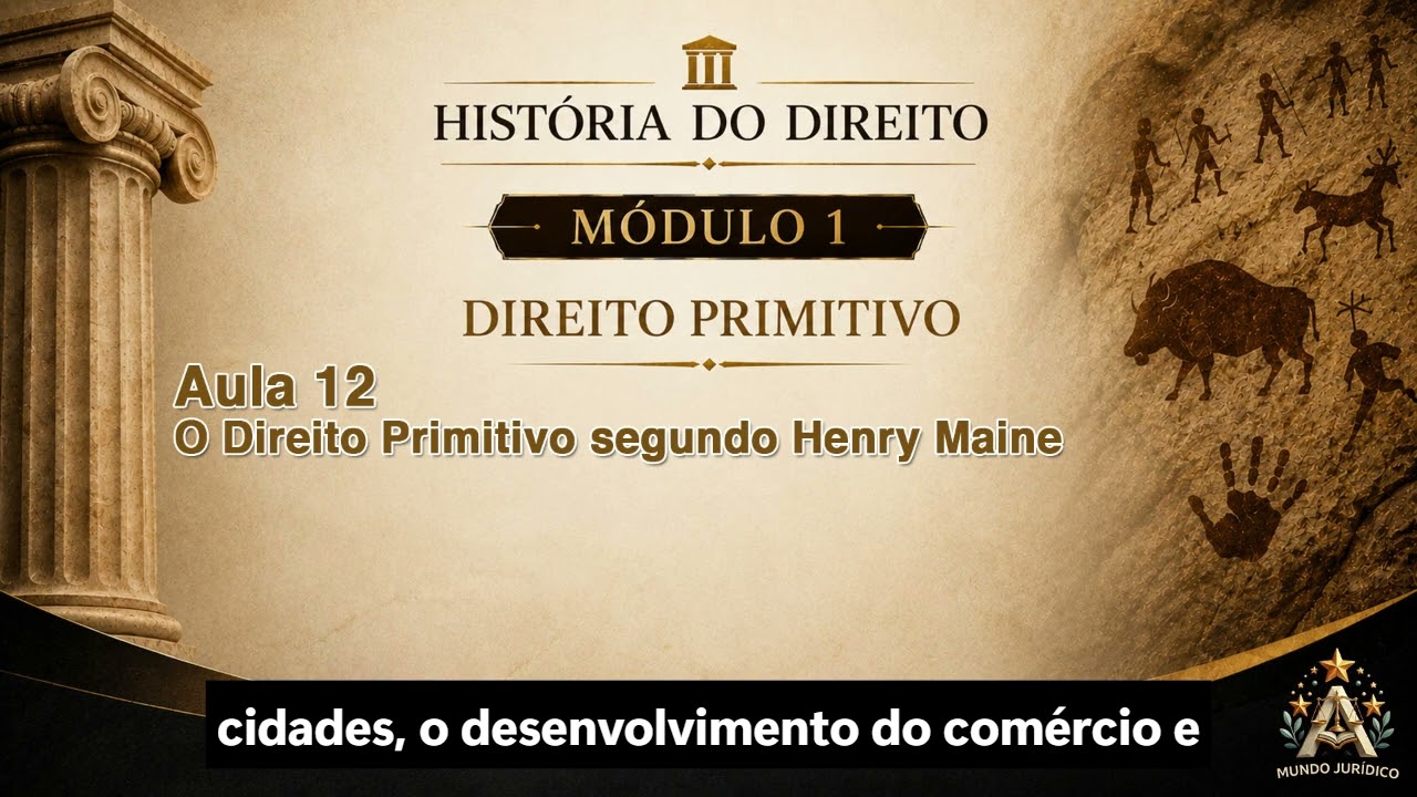 HIST&Oacute;RIA DO DIREITO 📖  Aula 12: O Direito Primitivo segundo Henry Maine