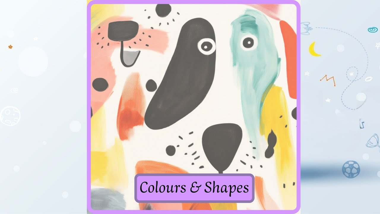 Colours & Shapes / Talking Flashcards /  Video/ Vocabulary for Kindergarten, Preschool, ESL for Kids