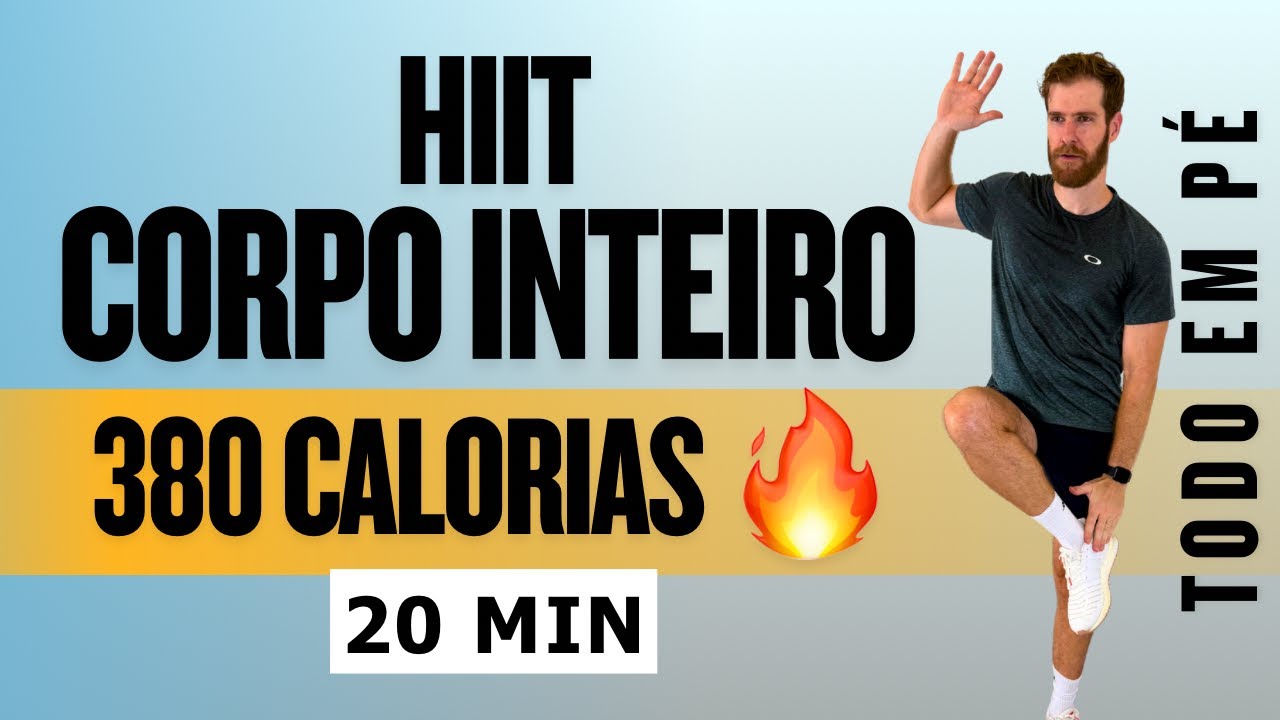 20 Minutos pra perder barriga em casa - Treino em pé - para queimar gordura, sem equipamentos
