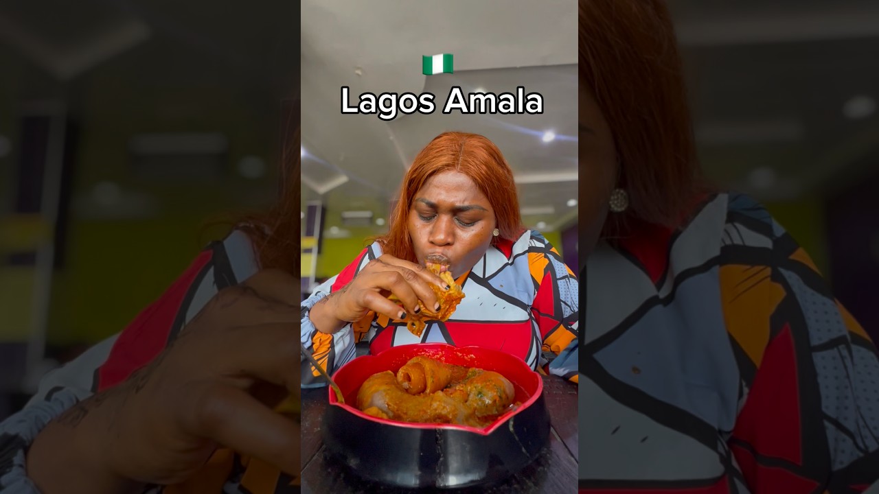 Odwiedziłem jedną z najlepszych restauracji Amala w Lagos 🇳🇬 #lagos #lagosrestaurants