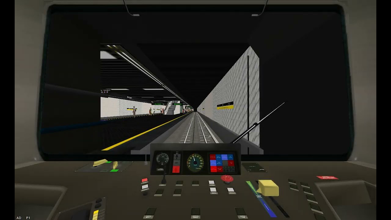 Openbve linea 2 metro de Caracas Tren Alstom S1 desde Maternidad hasta La paz 