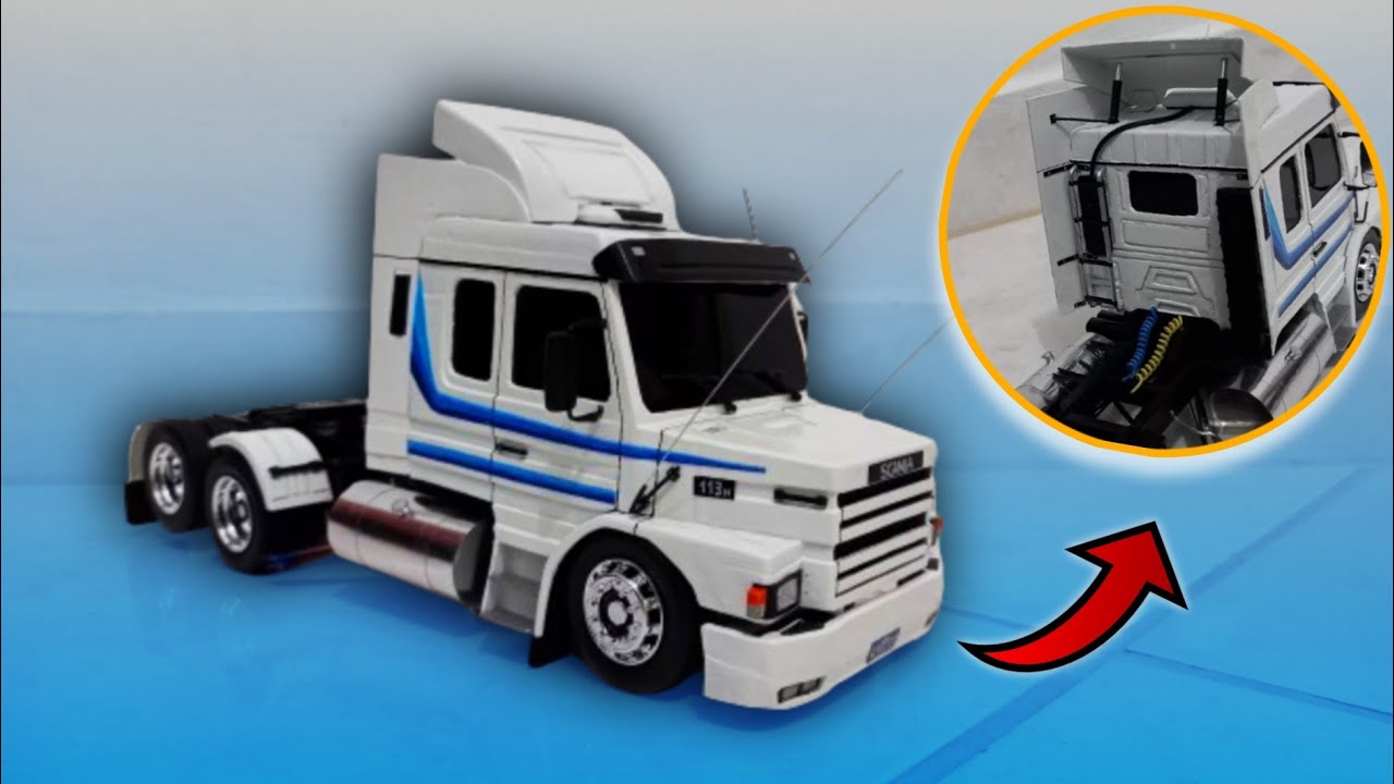 SCANIA 113 FEITA DO ZERO USANDO PAPEL 😱