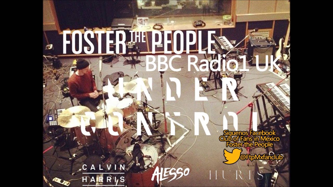 Foster The People- Under control ft Hurts cover on BBC Radio1 UK