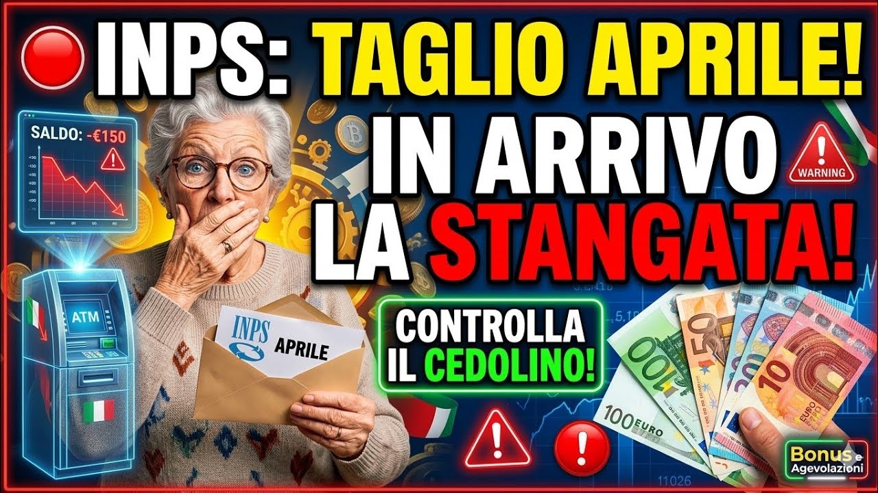 🔴 PENSIONI APRILE 2026: L'INPS Taglia l'Assegno? (Attenzione a questa TRATTENUTA)