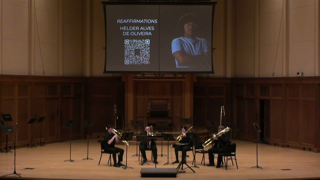 Reaffirmations (2024), for trombone quartet, by Helder Oliveira