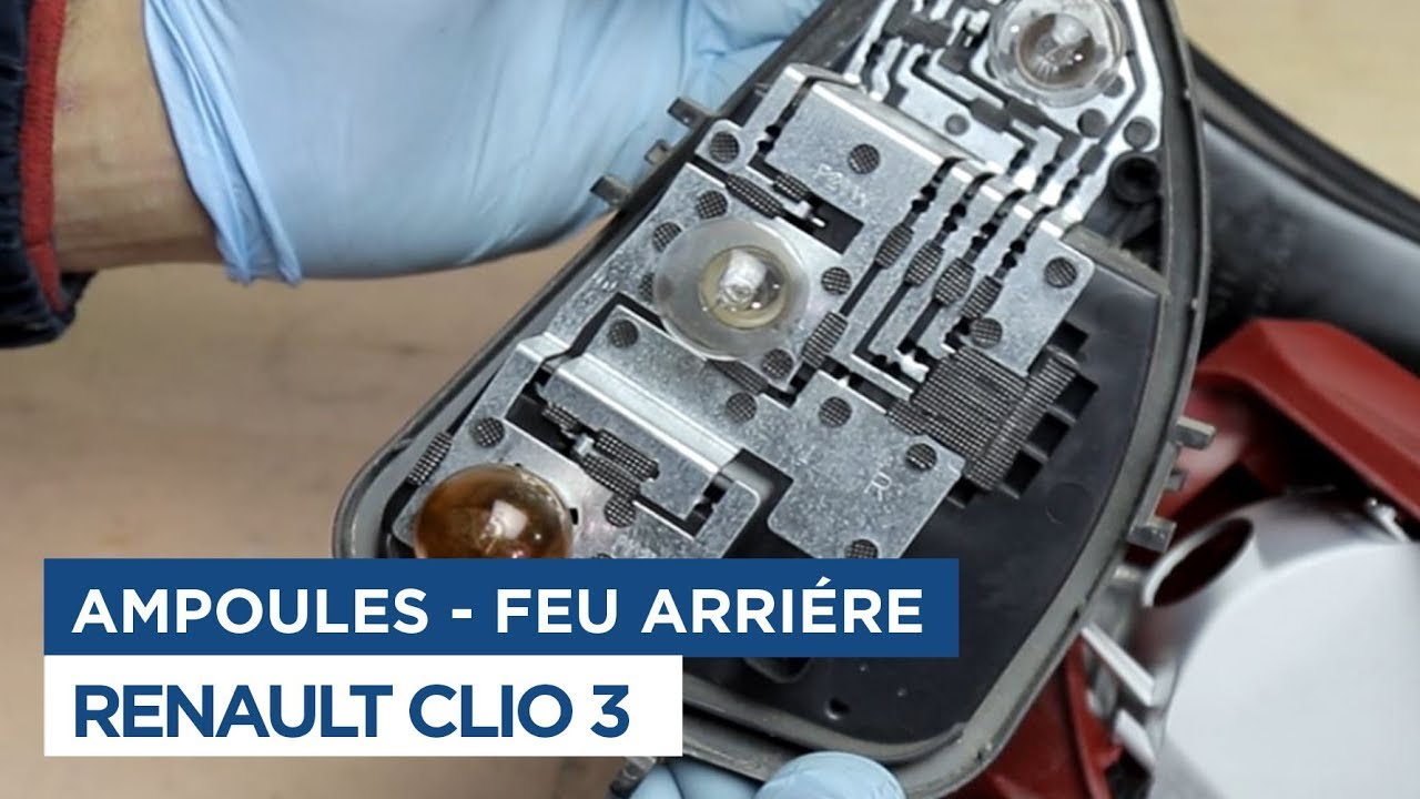 Changer les Ampoules de feu arrière - Clio 3