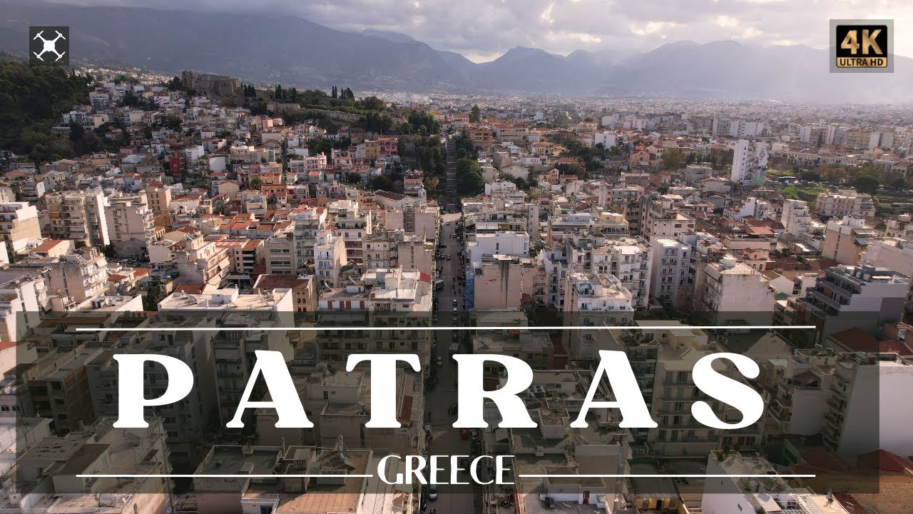 Patras from drone | Greece | Cinematic Aerial Video | 4K