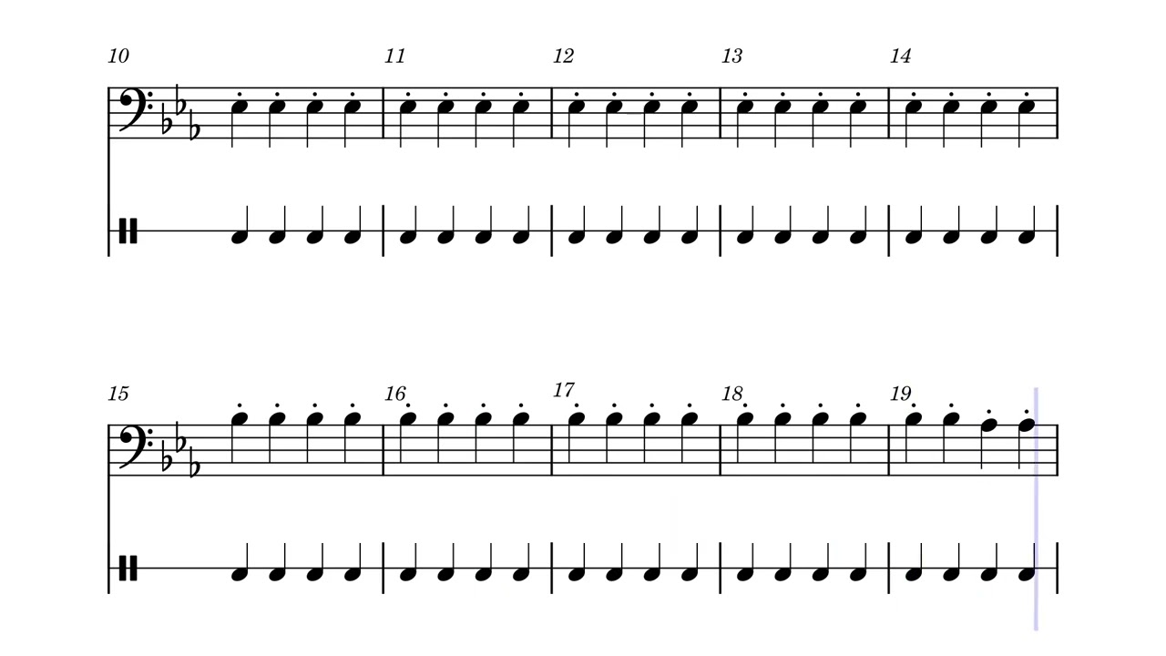 Funkytown - Trombone with Metronome