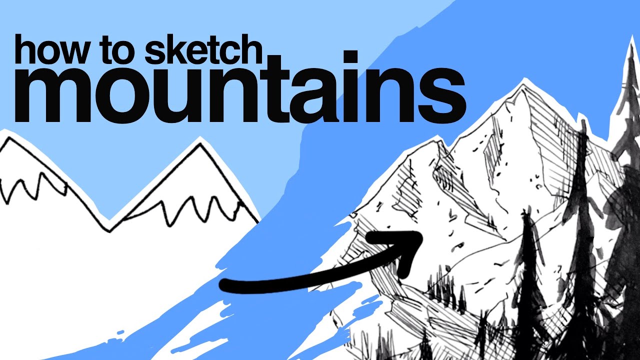How To Draw Mountains | Beginner Tutorial: EP 1