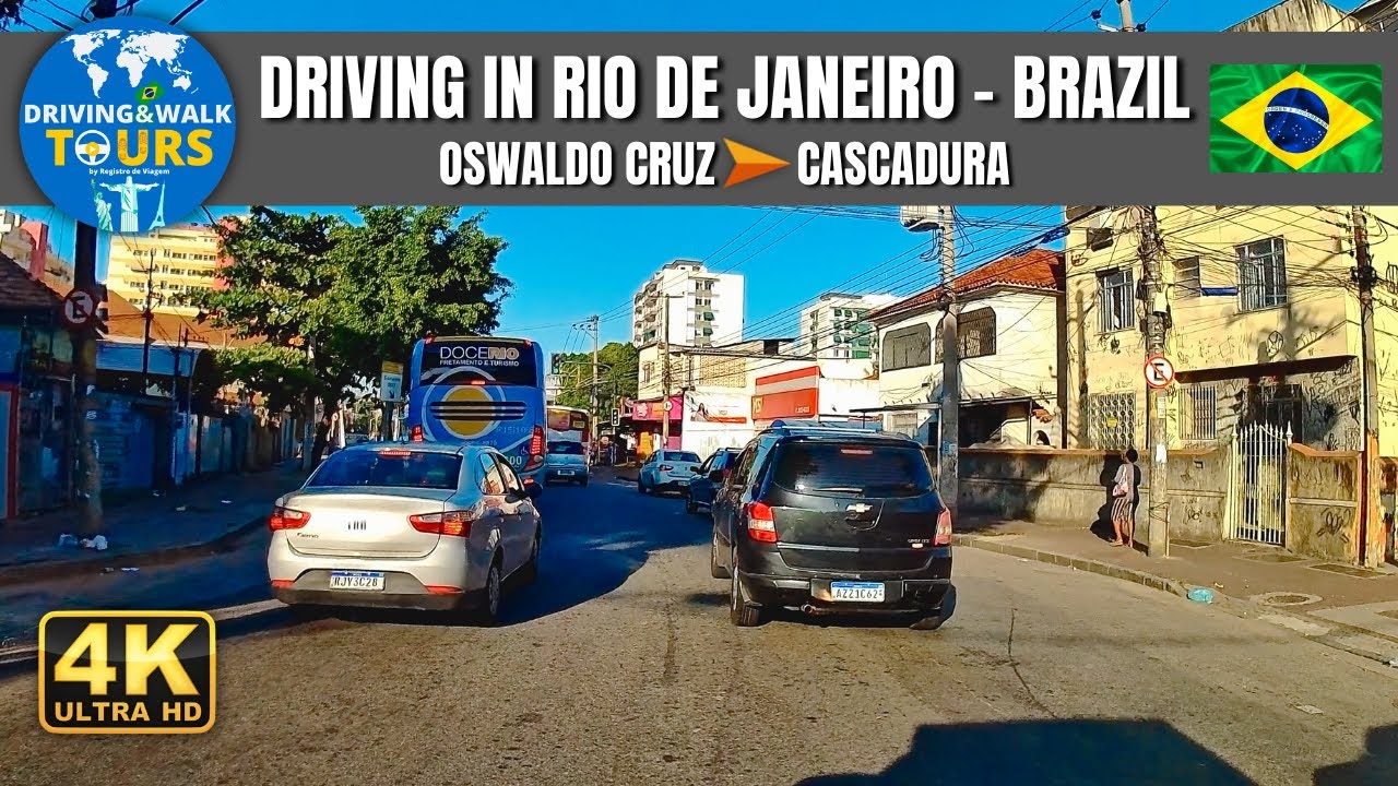 【4K】Driving in Rio de Janeiro -  From Oswaldo Cruz to Cascadura | D&W Tours