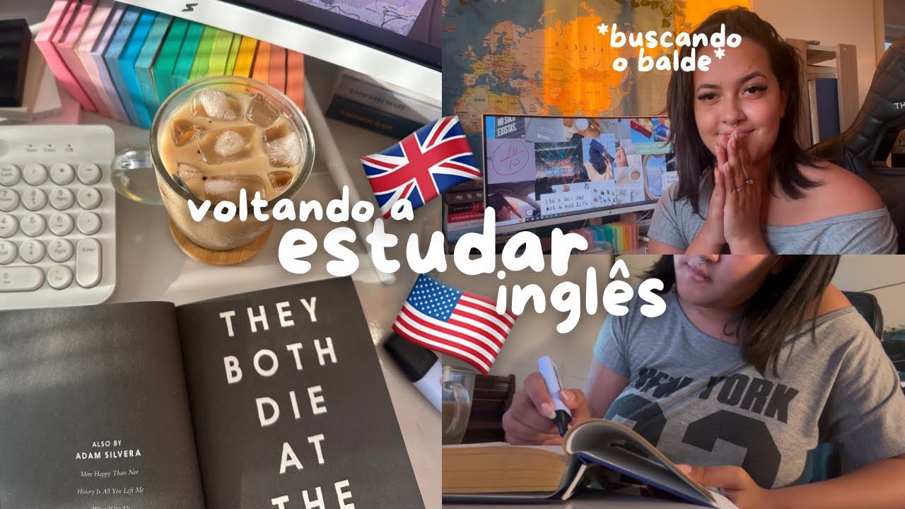 Como estudo inglês sozinha em casa🇺🇸✨
